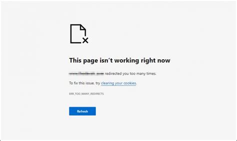 localhost redirected you too many times